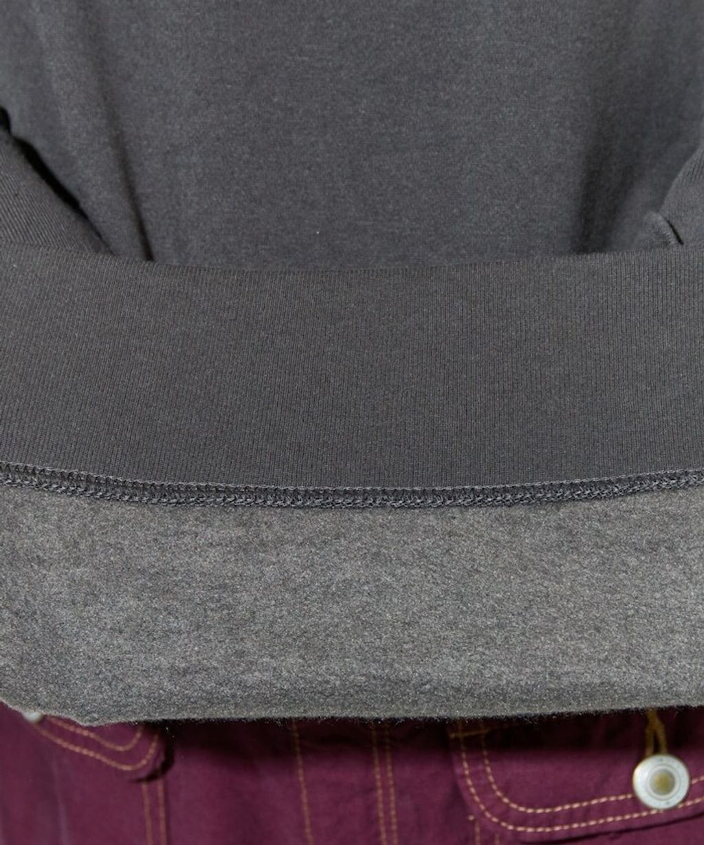 FREAKS STORE 天鵝絨緞帶內刷毛oversize大學T_47