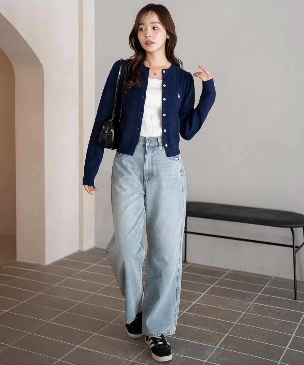 U.S. POLO ASSN. 25AW 麻花編針織開襟衫_6