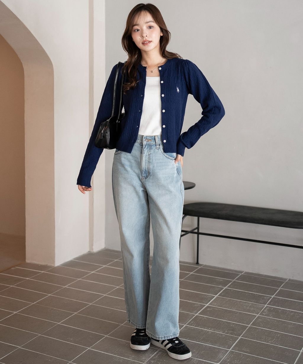 U.S. POLO ASSN. 25AW 麻花編針織開襟衫_7