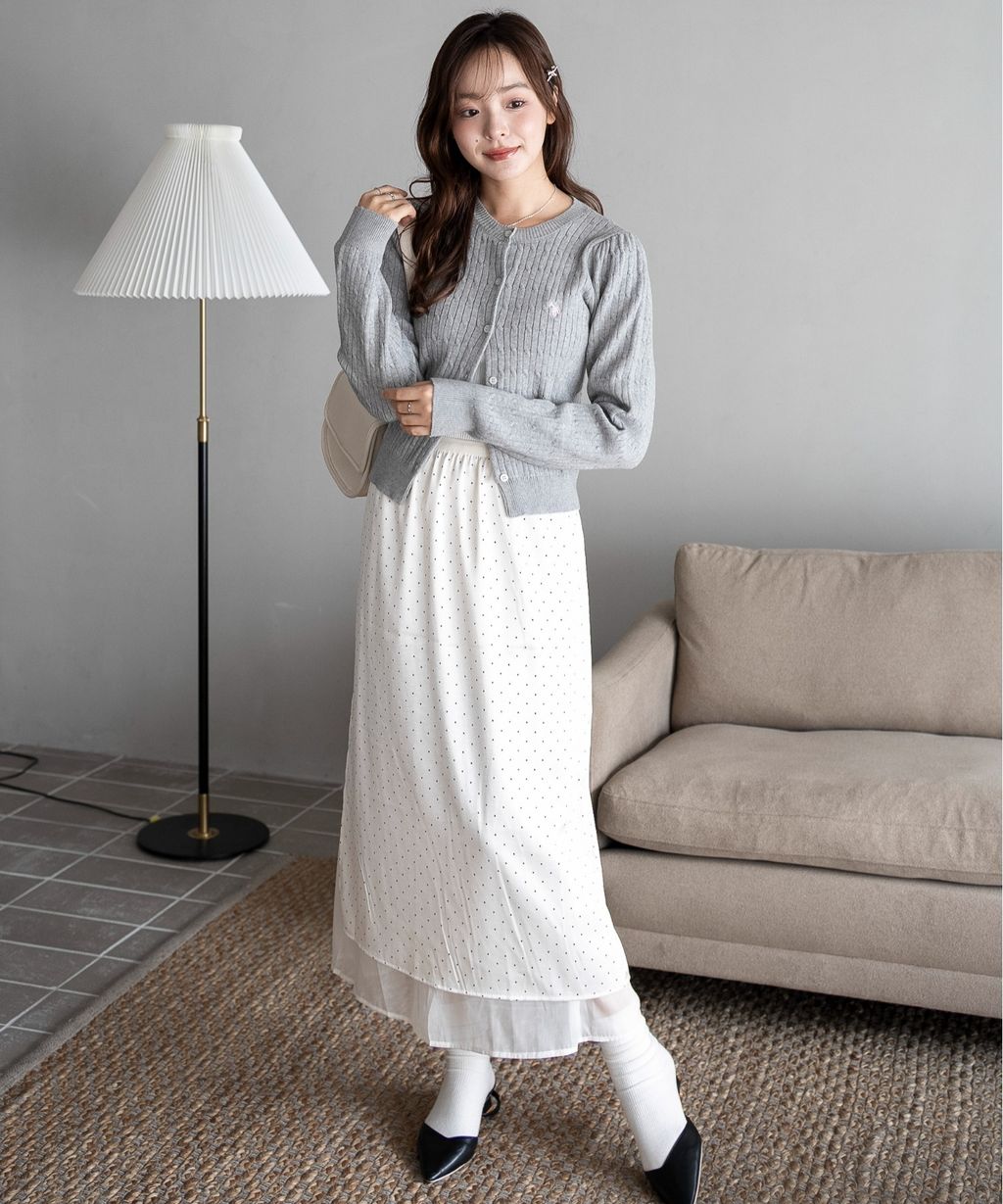 U.S. POLO ASSN. 25AW 麻花編針織開襟衫_15