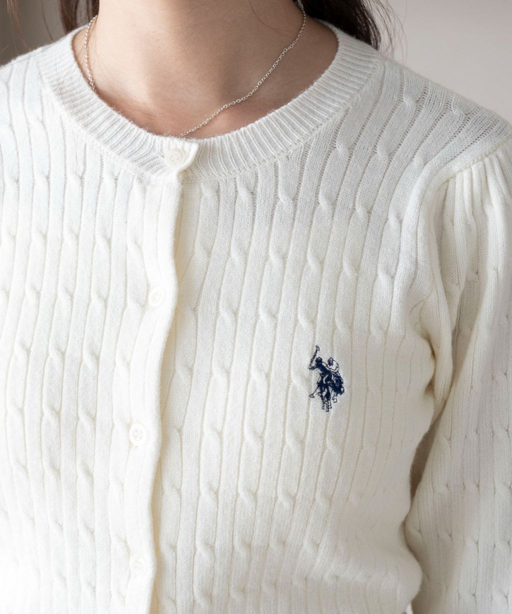 U.S. POLO ASSN. 25AW 麻花編針織開襟衫_54