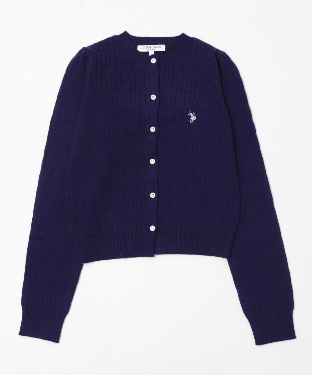 U.S. POLO ASSN. 25AW 麻花編針織開襟衫_45