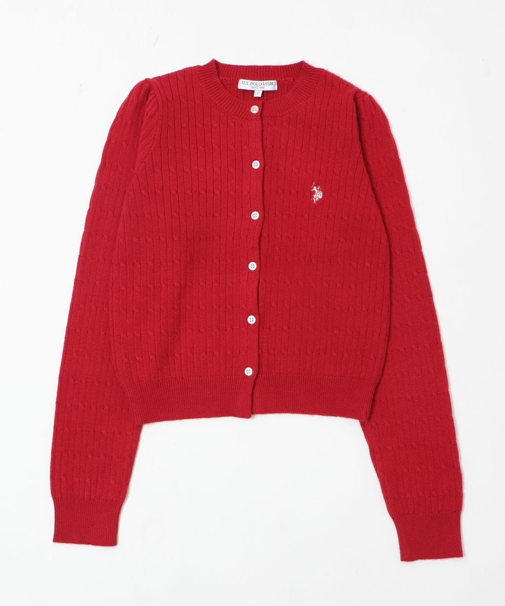 U.S. POLO ASSN. 25AW 麻花編針織開襟衫_46