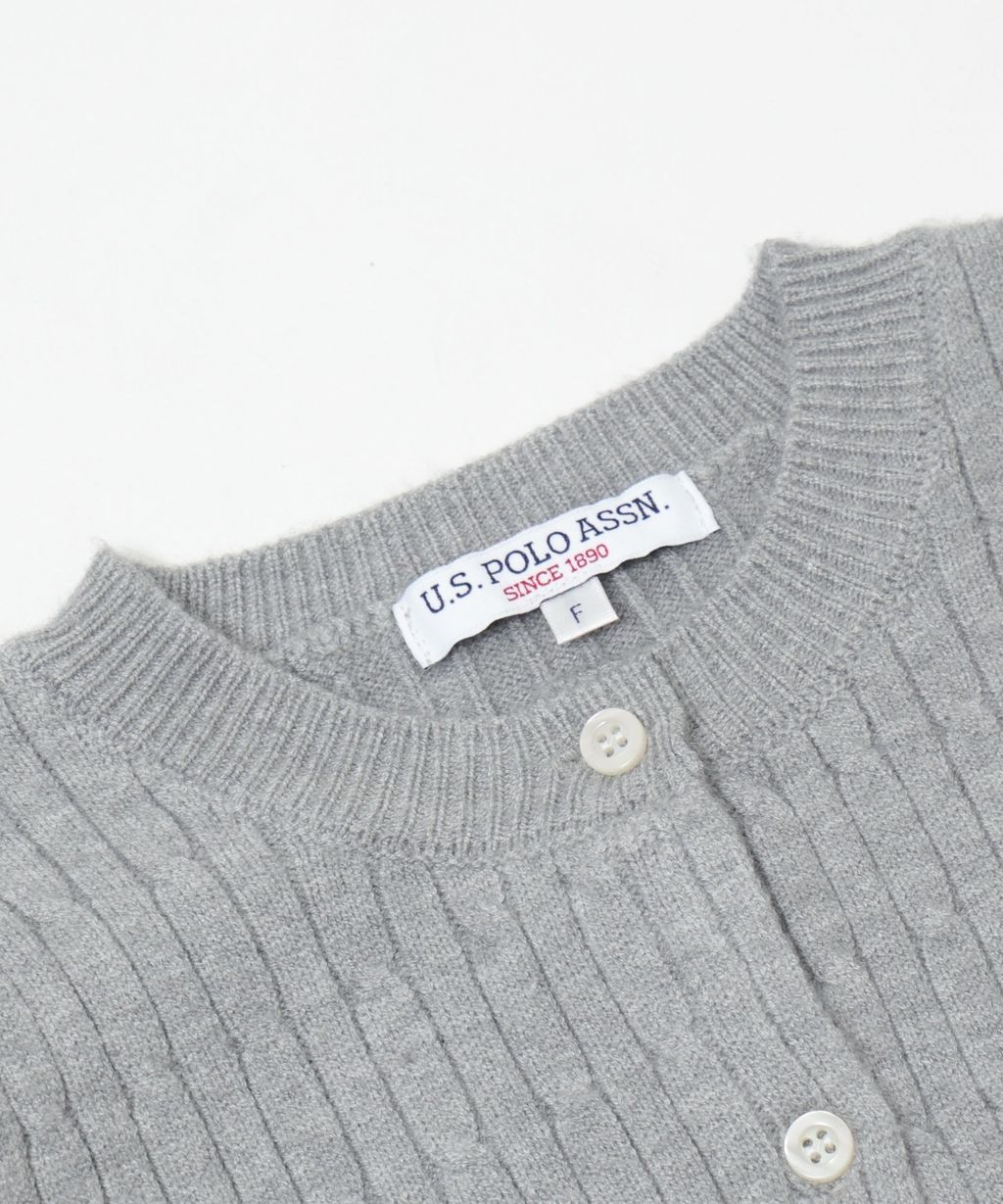 U.S. POLO ASSN. 25AW 麻花編針織開襟衫_42