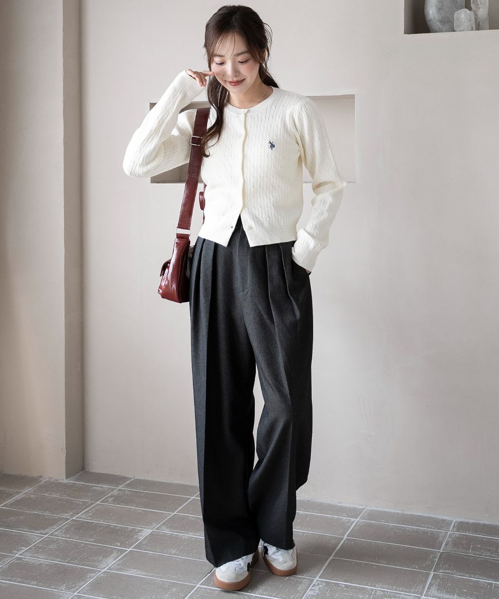 U.S. POLO ASSN. 25AW 麻花編針織開襟衫_24