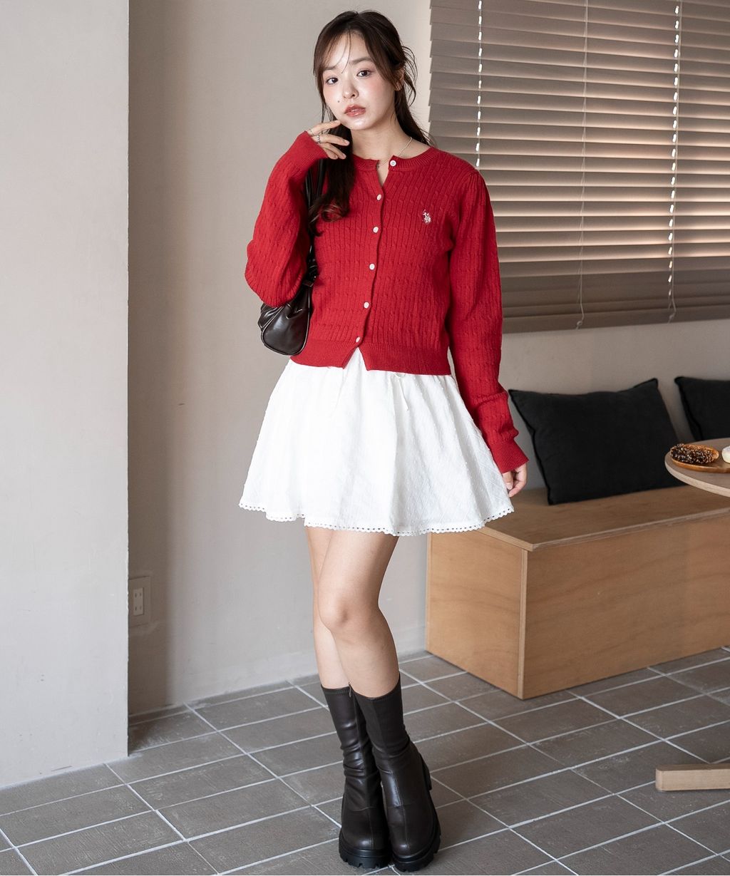 U.S. POLO ASSN. 25AW 麻花編針織開襟衫_30