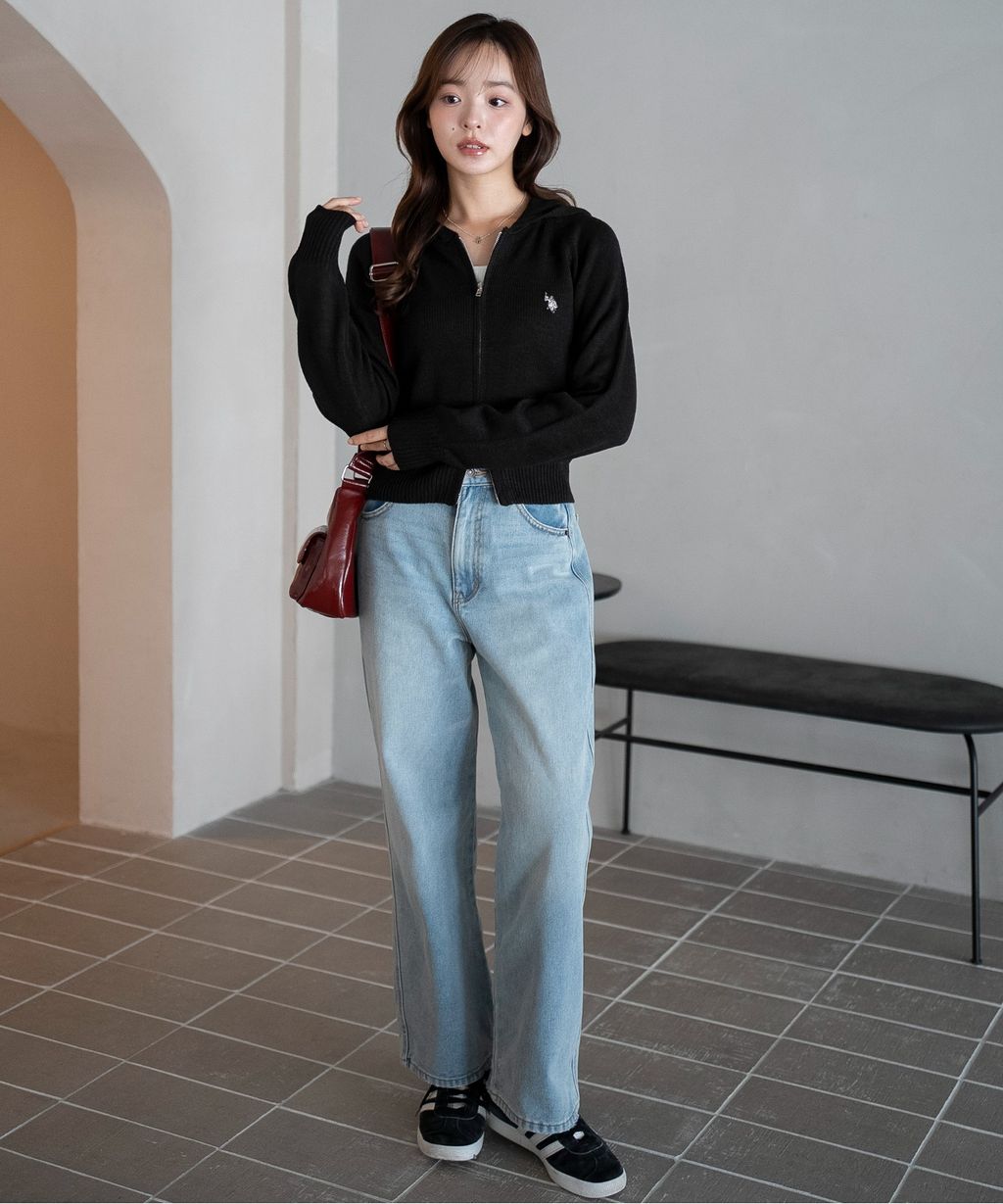 U.S. POLO ASSN. 25AW 雙拉鍊針織連帽外套_6