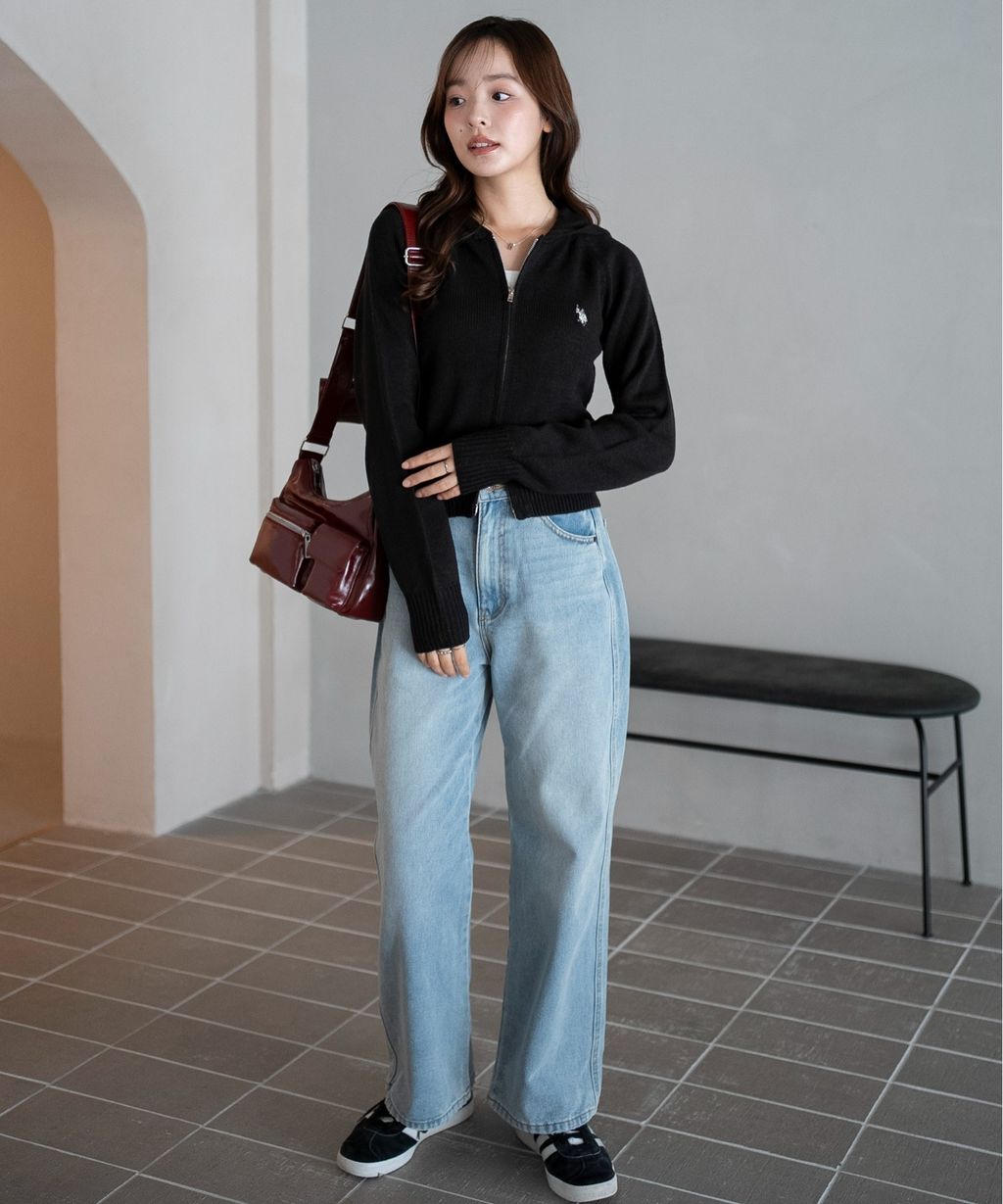 U.S. POLO ASSN. 25AW 雙拉鍊針織連帽外套_7