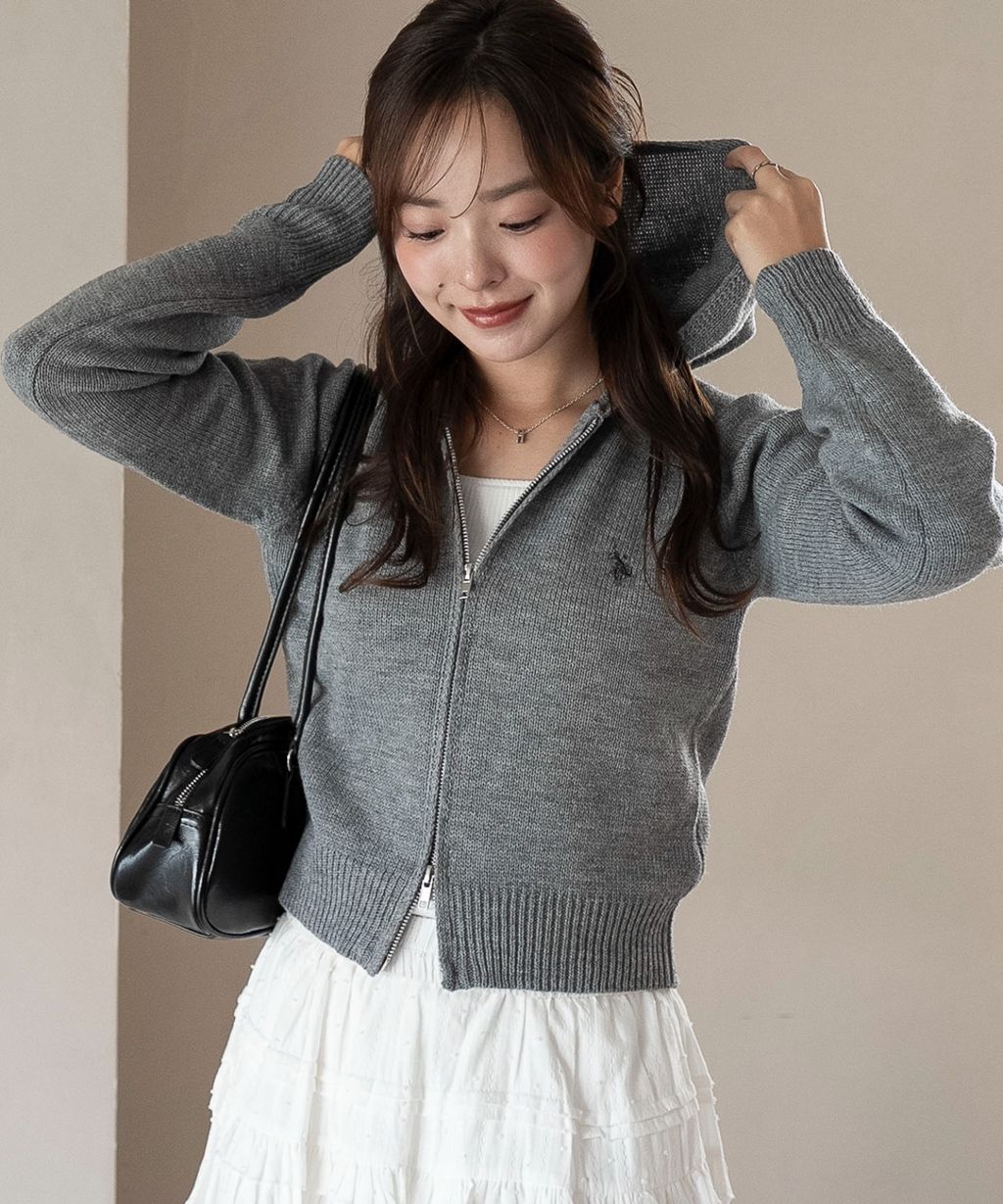 U.S. POLO ASSN. 25AW 雙拉鍊針織連帽外套_56