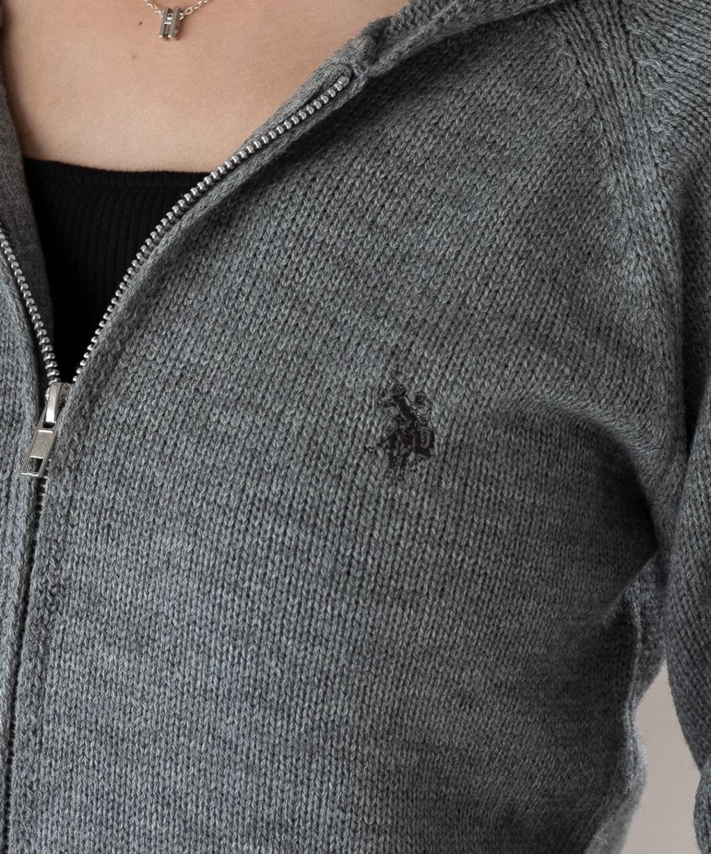 U.S. POLO ASSN. 25AW 雙拉鍊針織連帽外套_55