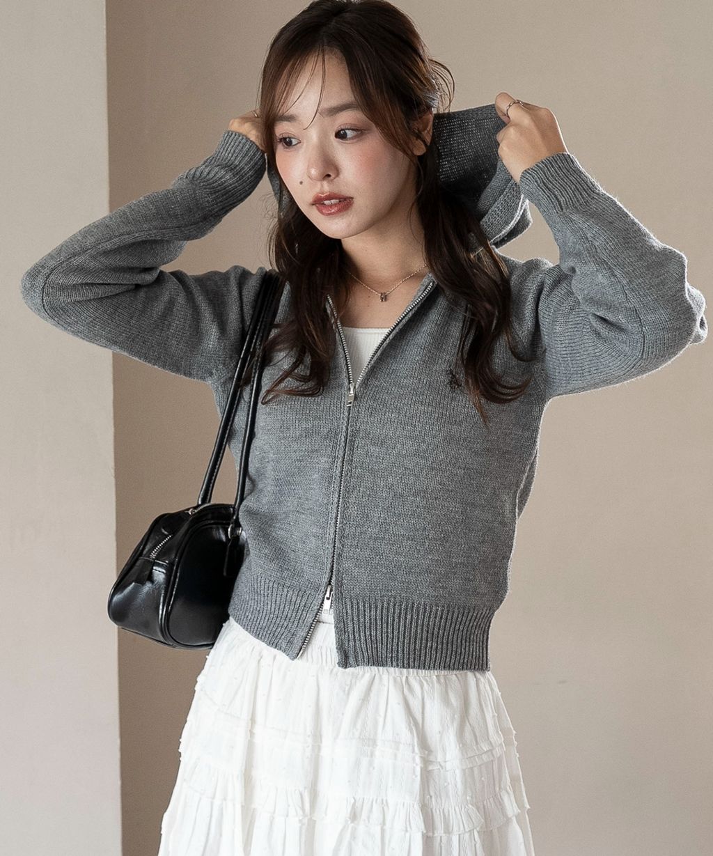 U.S. POLO ASSN. 25AW 雙拉鍊針織連帽外套_52