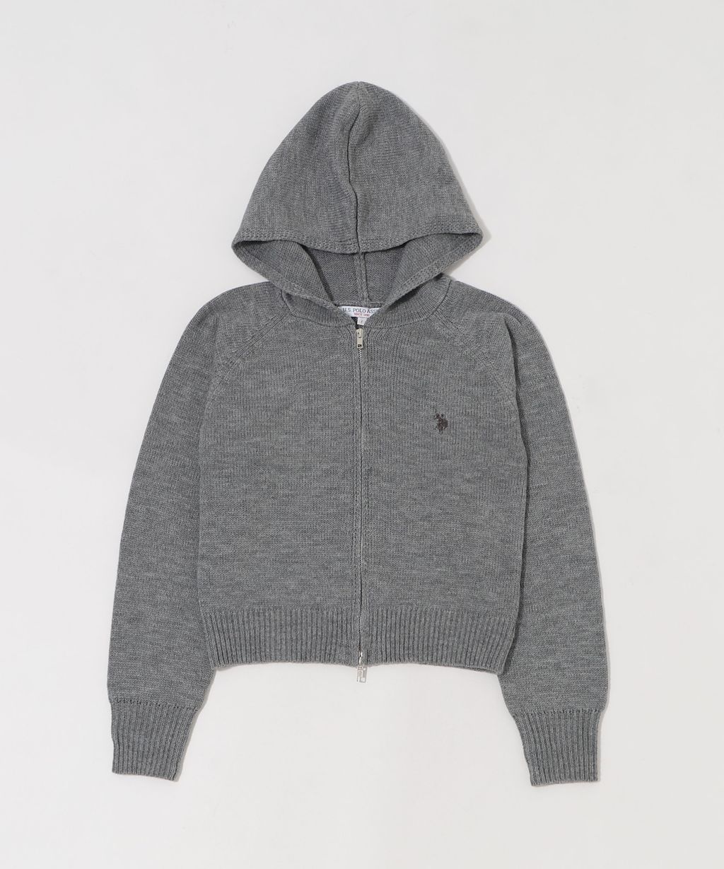 U.S. POLO ASSN. 25AW 雙拉鍊針織連帽外套_41