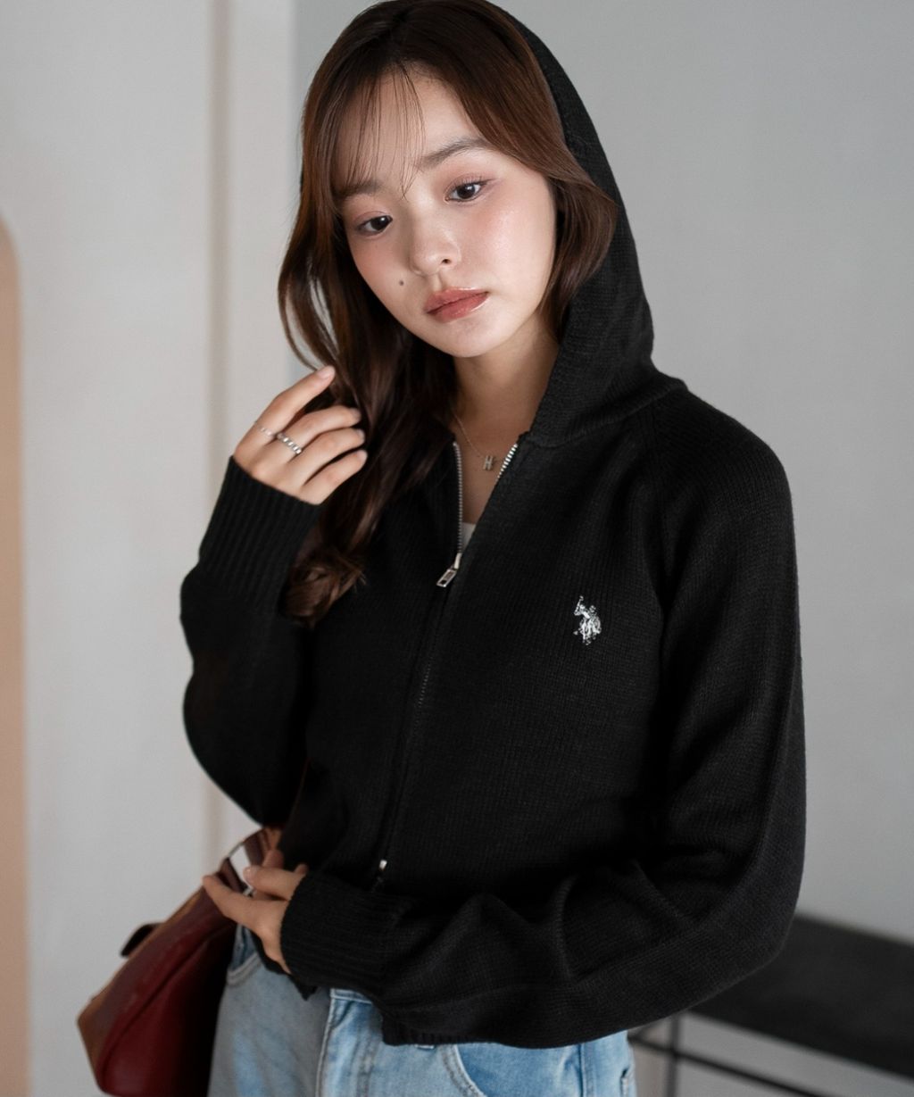 U.S. POLO ASSN. 25AW 雙拉鍊針織連帽外套_36