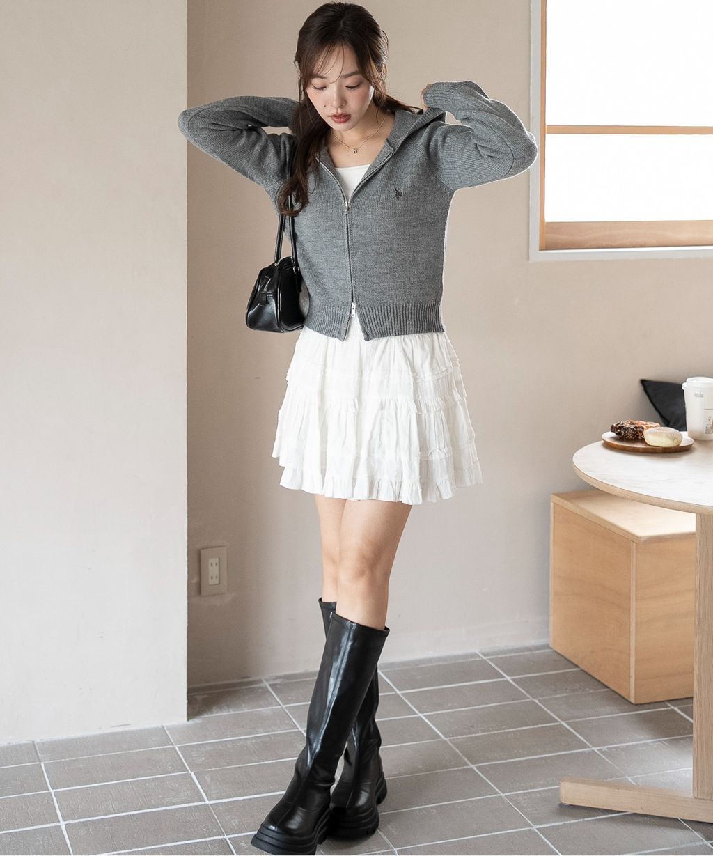 U.S. POLO ASSN. 25AW 雙拉鍊針織連帽外套_31