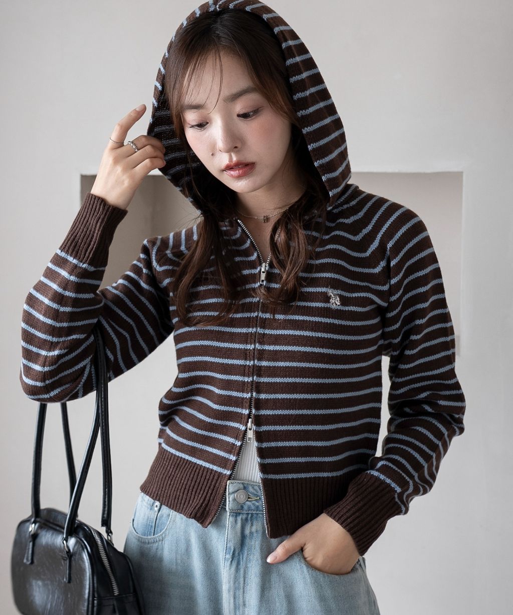 U.S. POLO ASSN. 25AW 雙拉鍊針織連帽外套_27