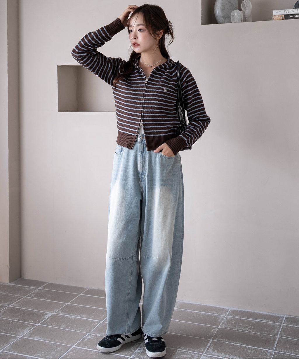 U.S. POLO ASSN. 25AW 雙拉鍊針織連帽外套_23