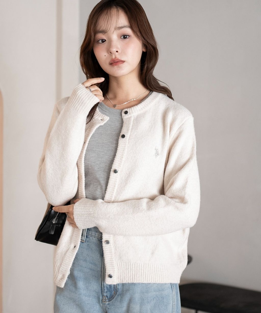 U.S. POLO ASSN. 25AW 微起毛感開襟衫_4