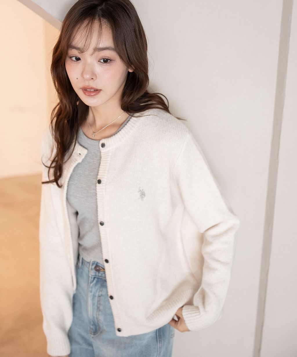 U.S. POLO ASSN. 25AW 微起毛感開襟衫_11