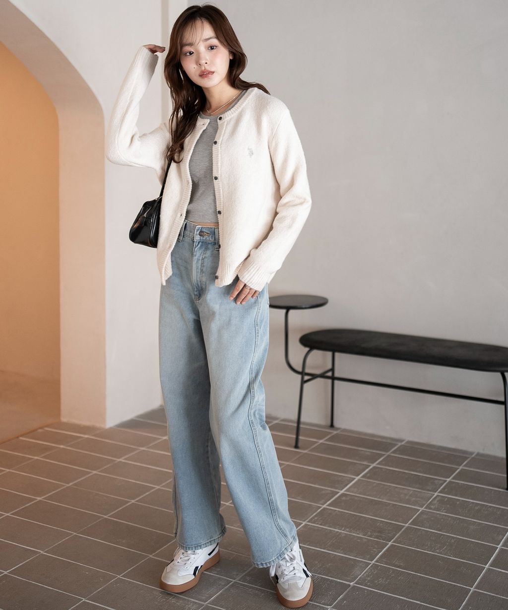 U.S. POLO ASSN. 25AW 微起毛感開襟衫_5