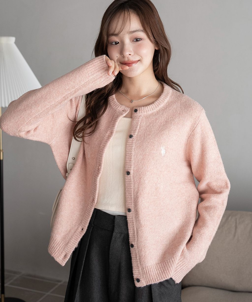 U.S. POLO ASSN. 25AW 微起毛感開襟衫_3