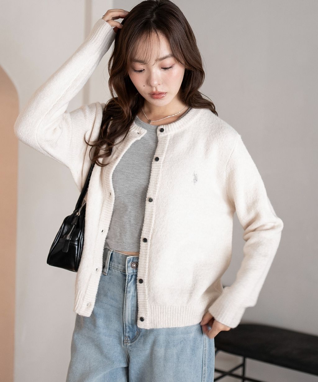 U.S. POLO ASSN. 25AW 微起毛感開襟衫_7