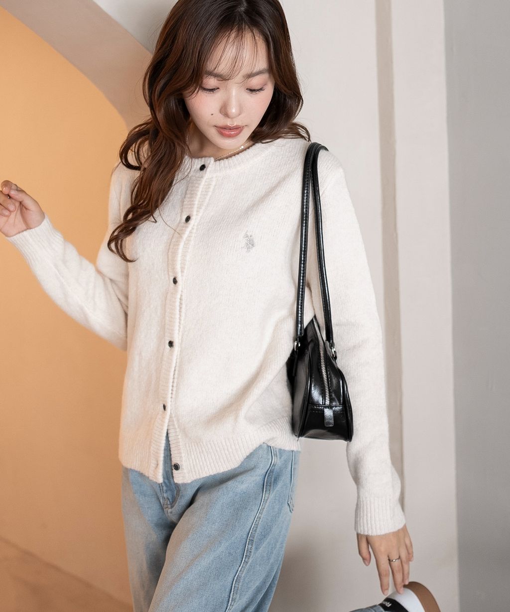 U.S. POLO ASSN. 25AW 微起毛感開襟衫_14