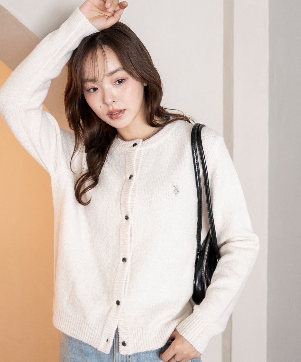 U.S. POLO ASSN. 25AW 微起毛感開襟衫_12