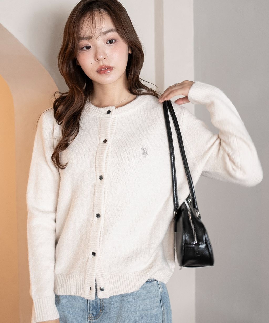 U.S. POLO ASSN. 25AW 微起毛感開襟衫_13