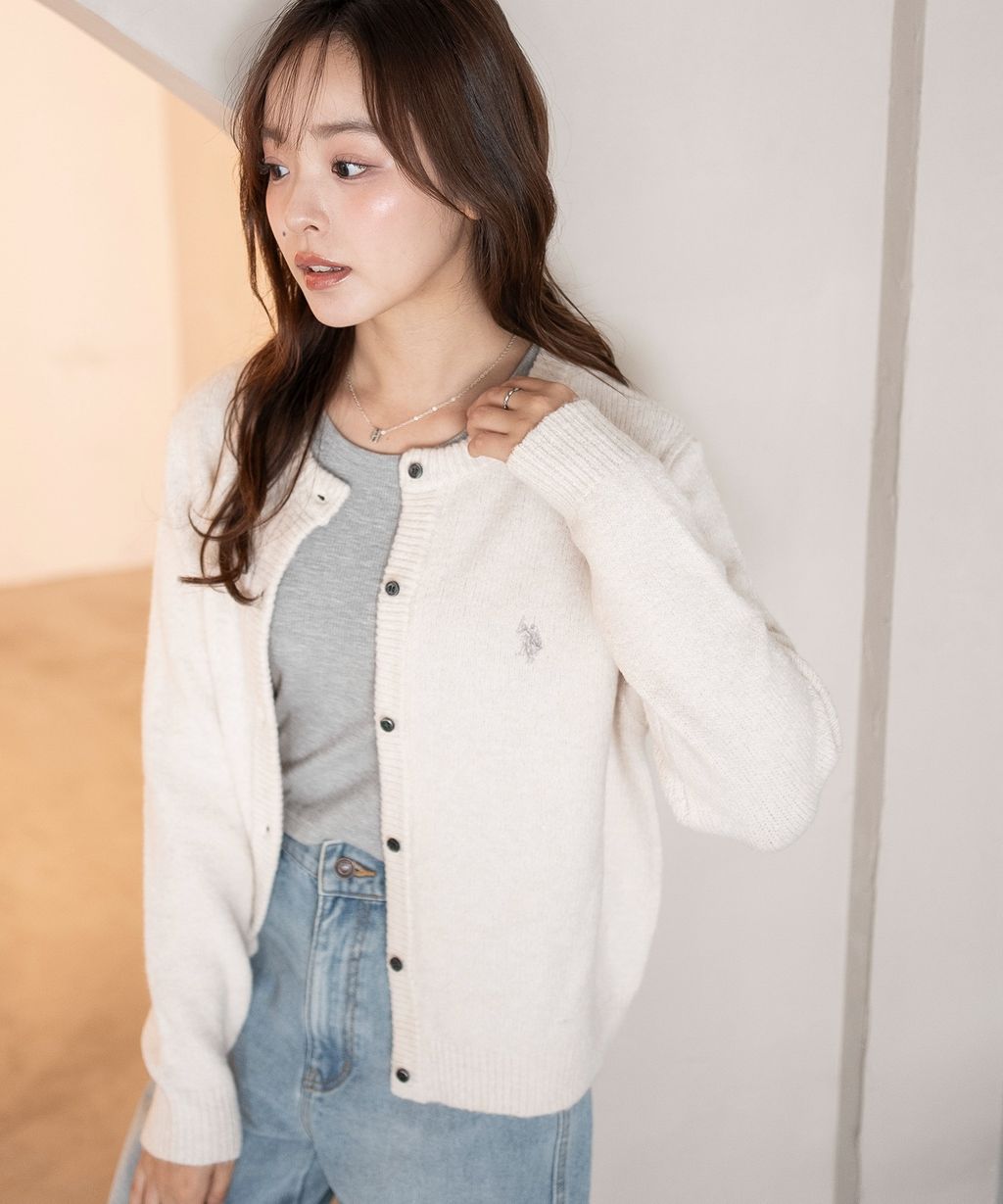 U.S. POLO ASSN. 25AW 微起毛感開襟衫_10