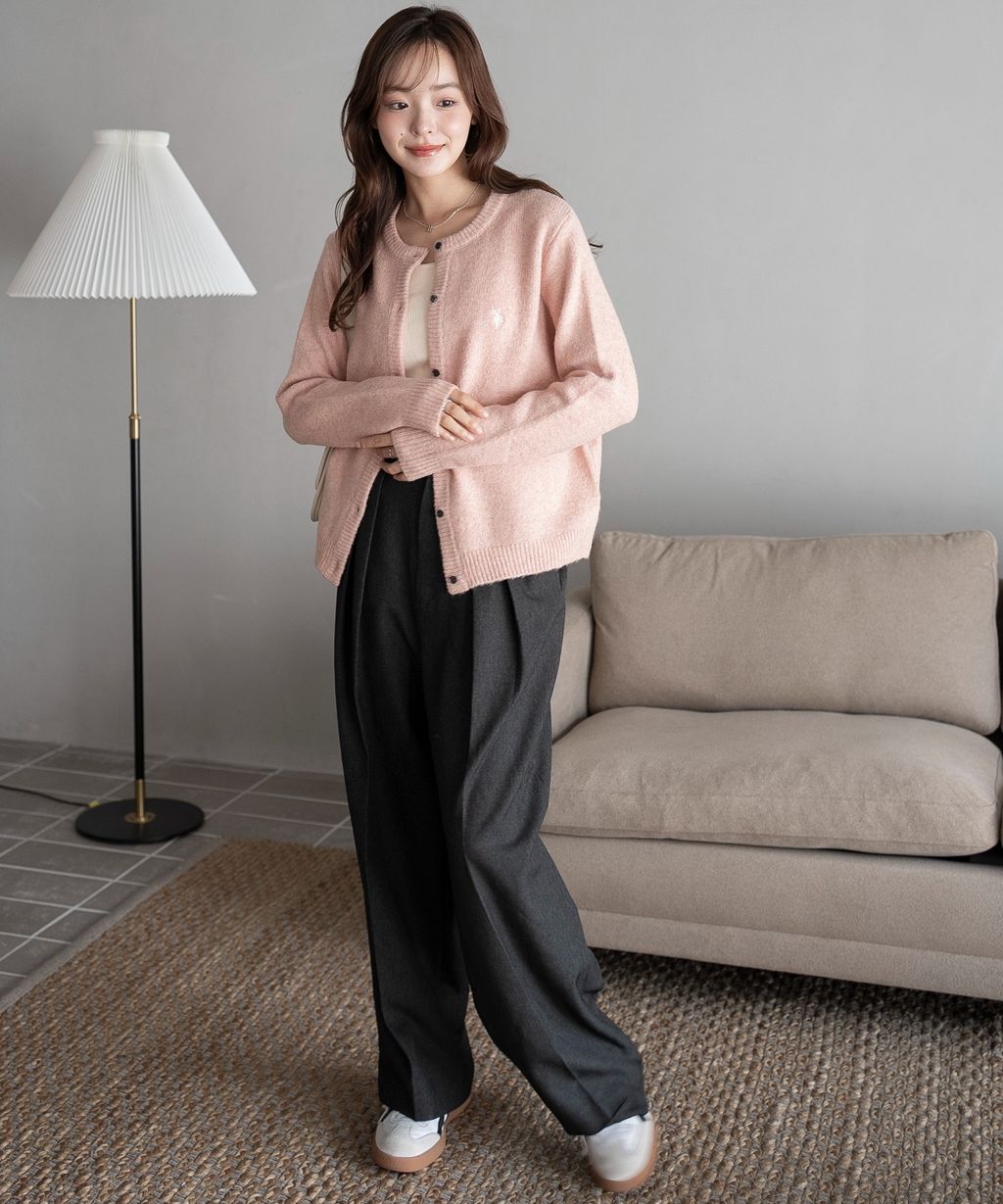 U.S. POLO ASSN. 25AW 微起毛感開襟衫_15