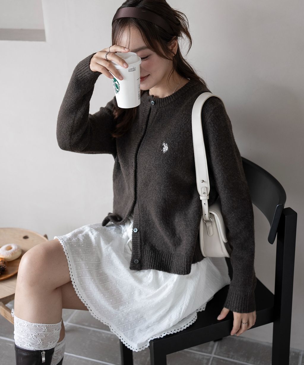 U.S. POLO ASSN. 25AW 微起毛感開襟衫_32