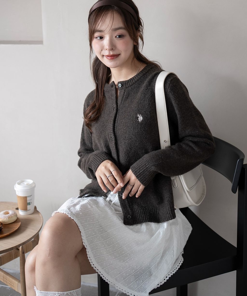 U.S. POLO ASSN. 25AW 微起毛感開襟衫_33