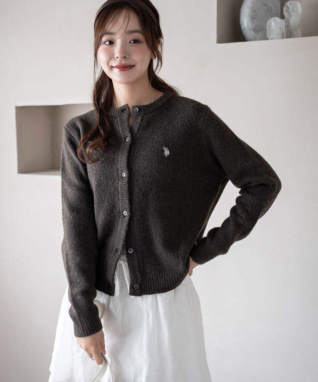 U.S. POLO ASSN. 25AW 微起毛感開襟衫_30