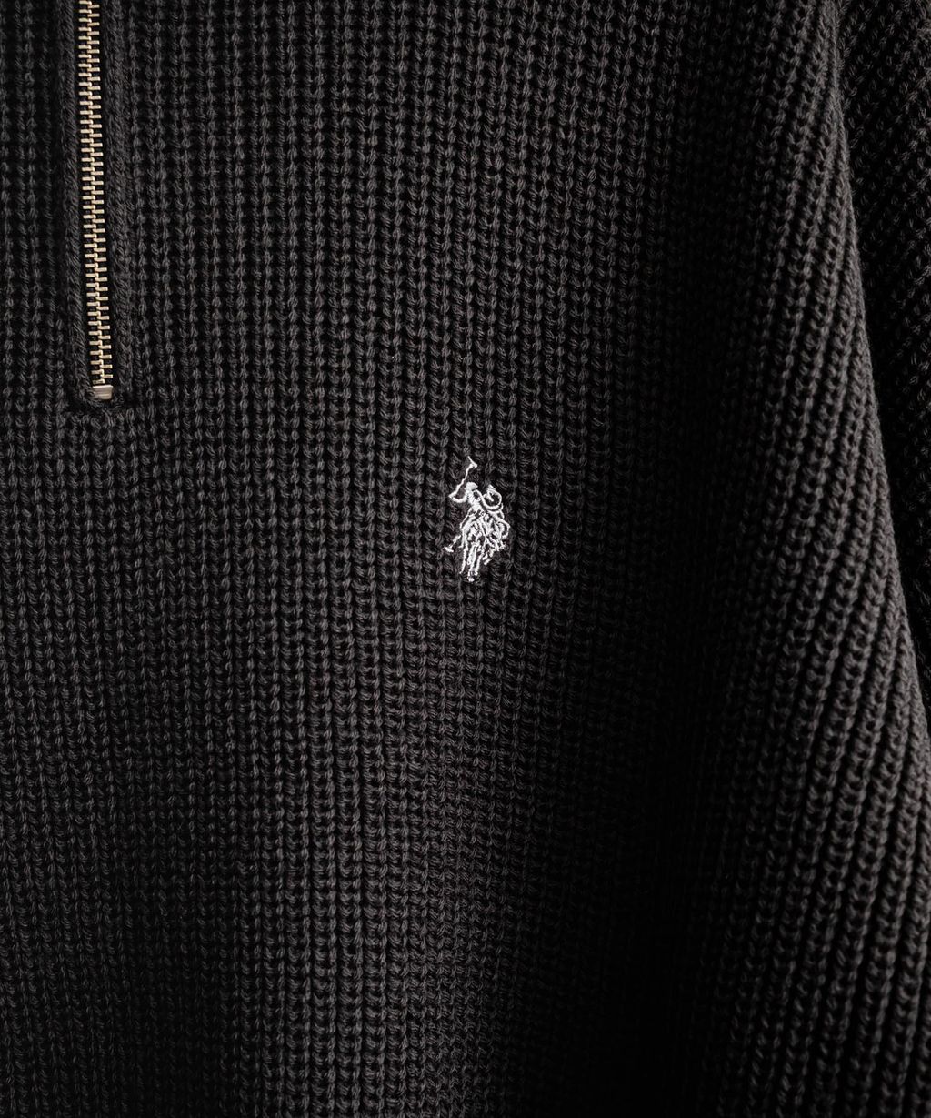 U.S. POLO ASSN. 半拉鍊寬鬆版型針織毛衣_46