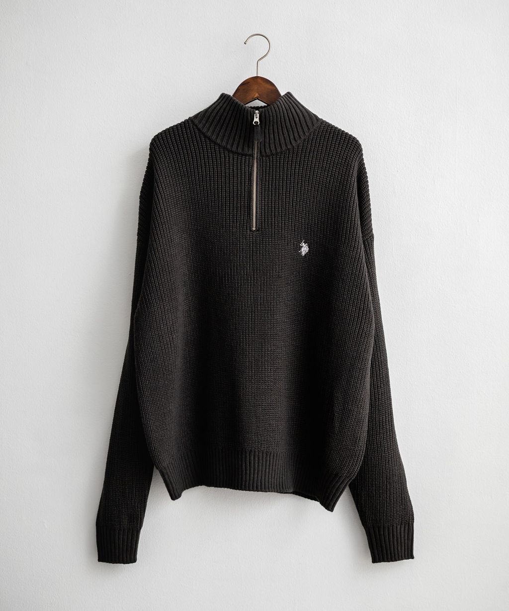 U.S. POLO ASSN. 半拉鍊寬鬆版型針織毛衣_41