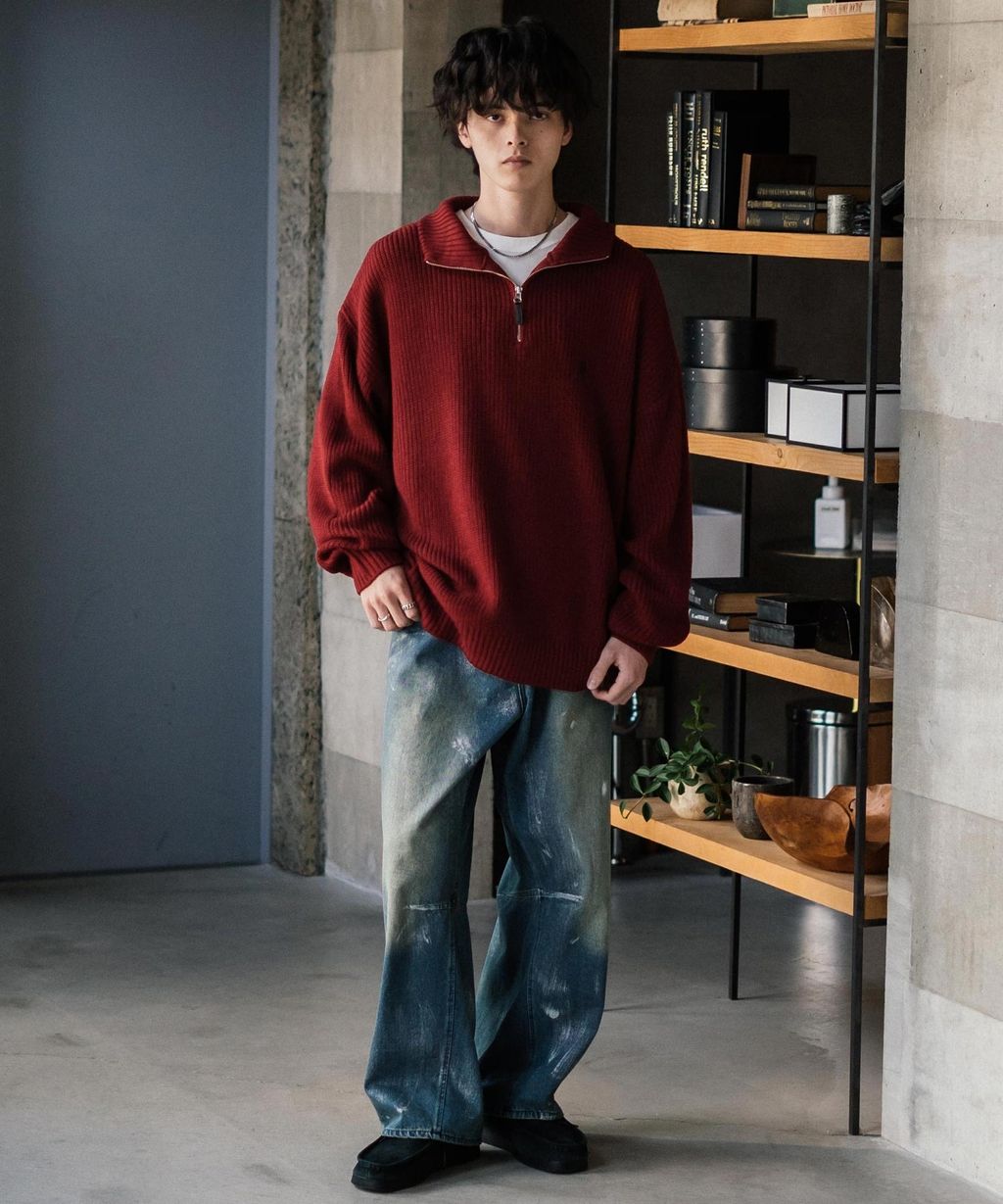 U.S. POLO ASSN. 半拉鍊寬鬆版型針織毛衣_38