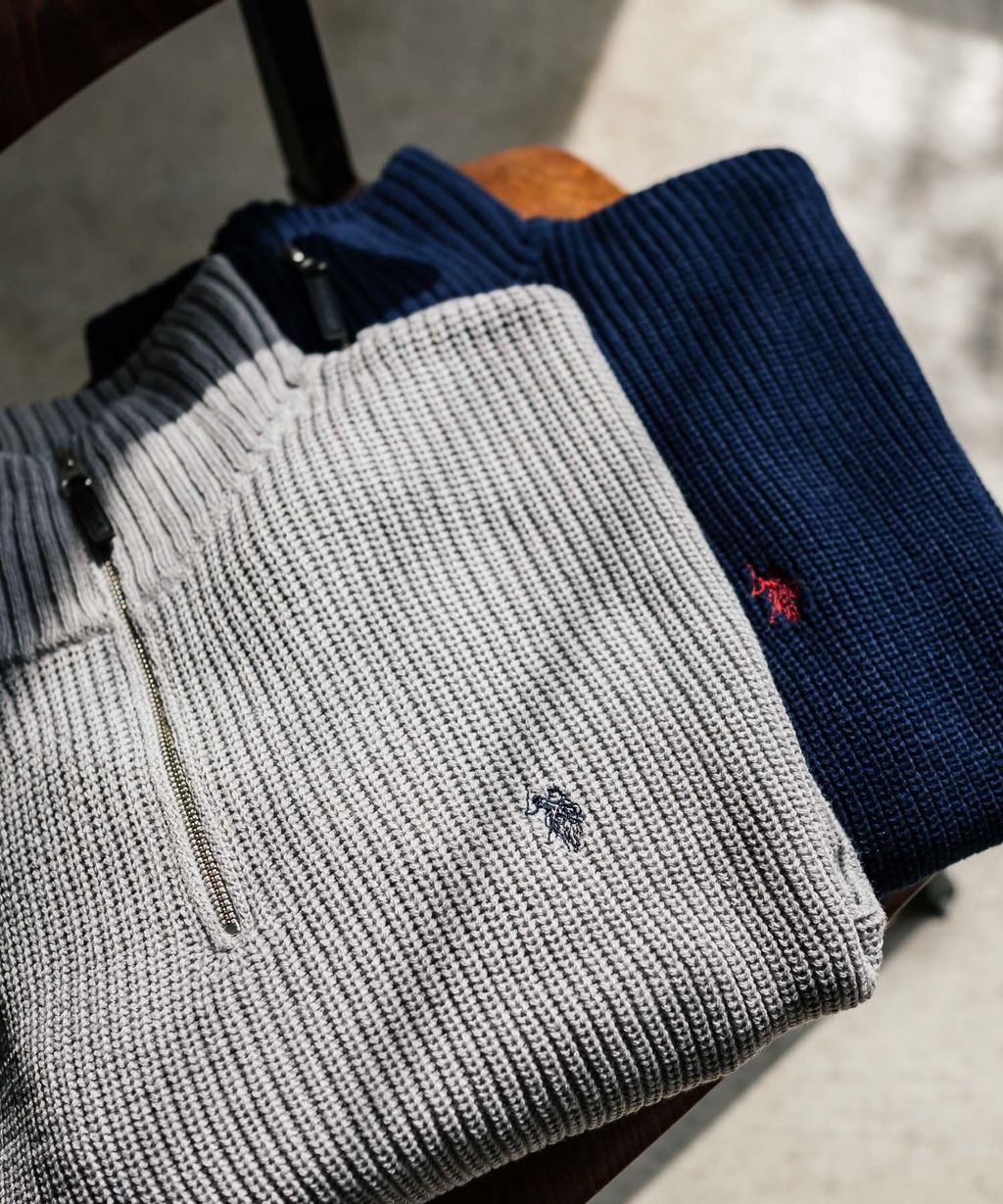 U.S. POLO ASSN. 半拉鍊寬鬆版型針織毛衣_39