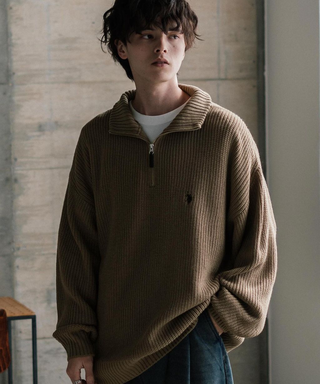 U.S. POLO ASSN. 半拉鍊寬鬆版型針織毛衣_27