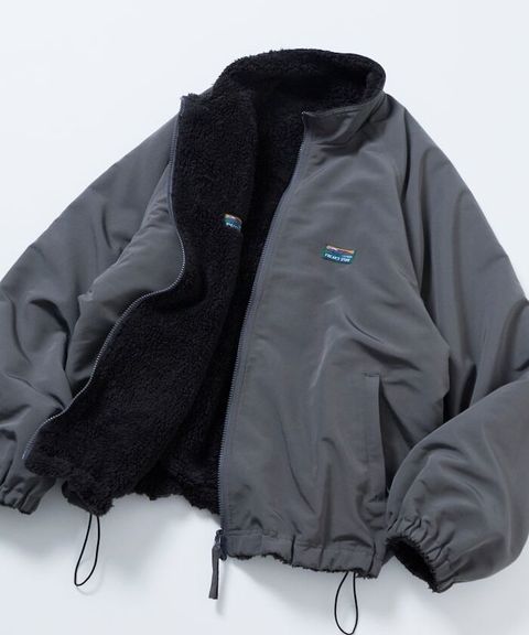 FREAKS STORE 寬鬆版型尼龍x刷毛雙面穿立領夾克_5