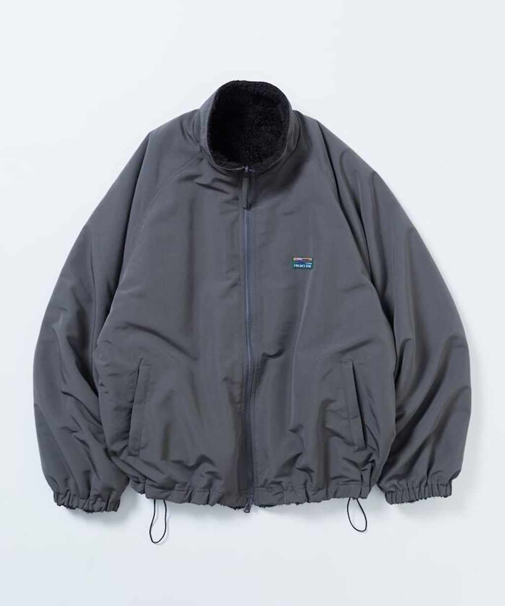 FREAKS STORE 寬鬆版型尼龍x刷毛雙面穿立領夾克_6