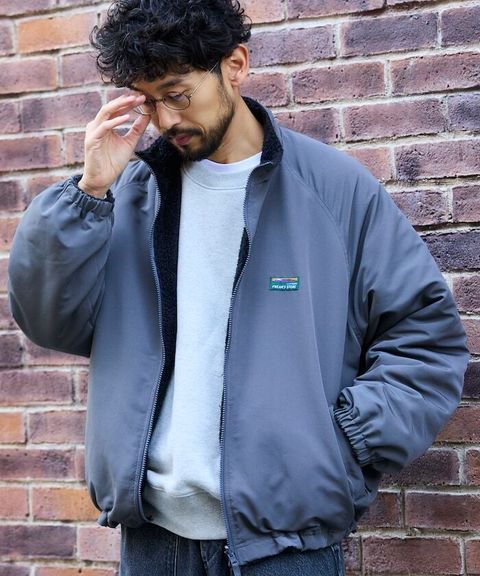 FREAKS STORE 寬鬆版型尼龍x刷毛雙面穿立領夾克_1