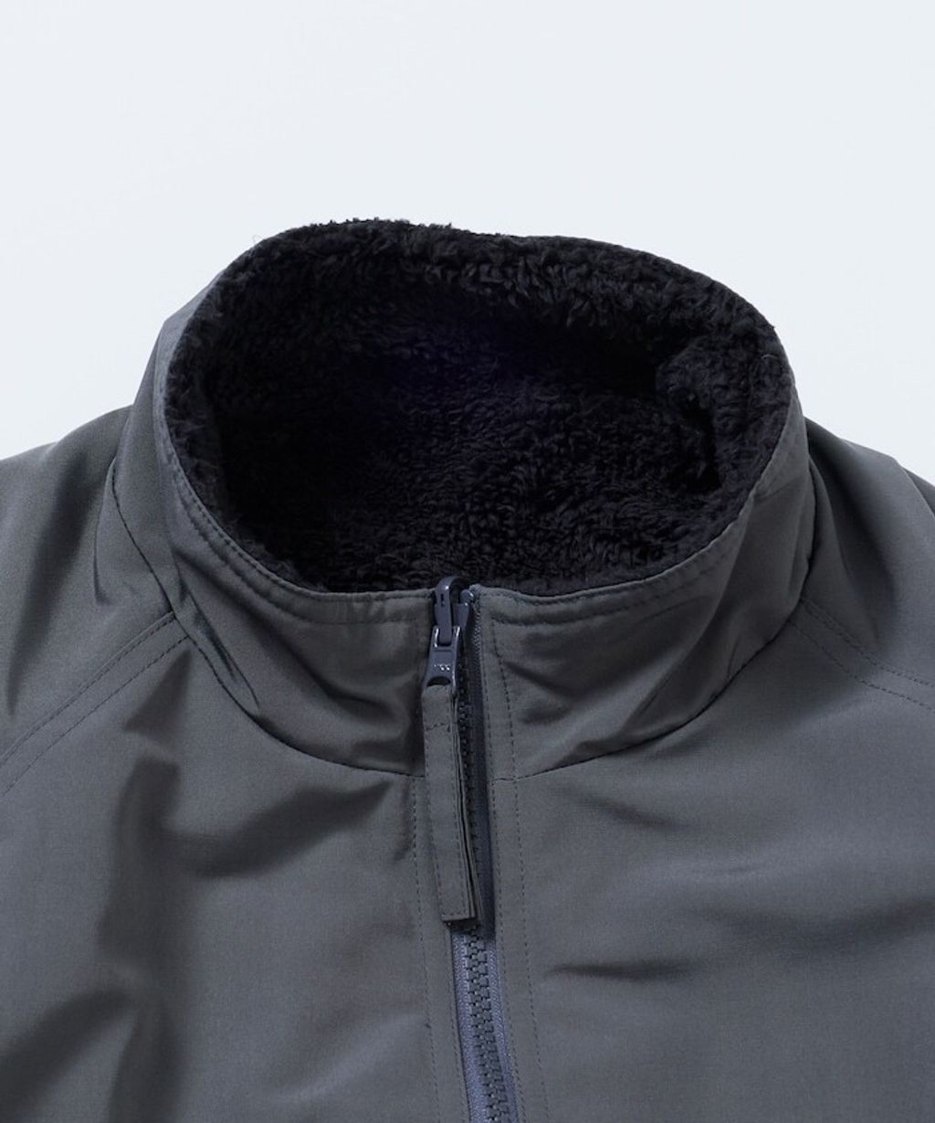 FREAKS STORE 寬鬆版型尼龍x刷毛雙面穿立領夾克_9