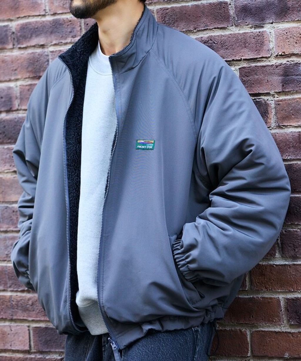 FREAKS STORE 寬鬆版型尼龍x刷毛雙面穿立領夾克_61