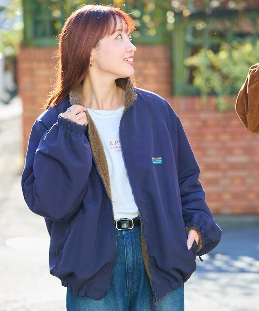 FREAKS STORE 寬鬆版型尼龍x刷毛雙面穿立領夾克_49