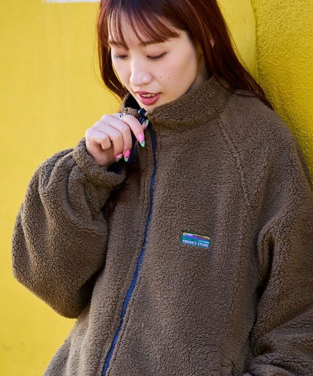 FREAKS STORE 寬鬆版型尼龍x刷毛雙面穿立領夾克_57