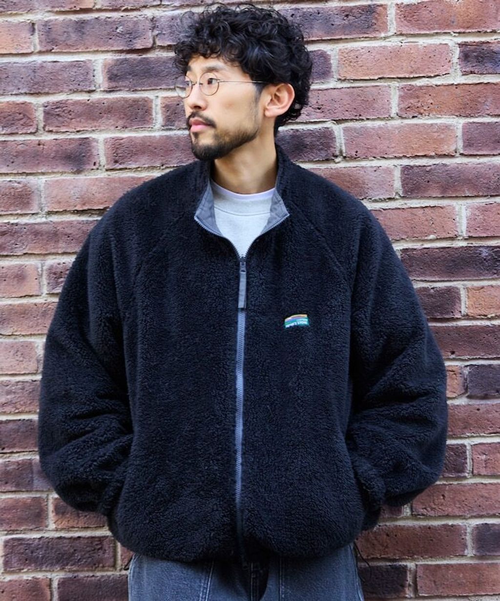 FREAKS STORE 寬鬆版型尼龍x刷毛雙面穿立領夾克_63