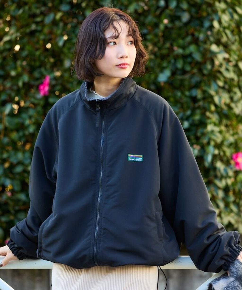 FREAKS STORE 寬鬆版型尼龍x刷毛雙面穿立領夾克_37
