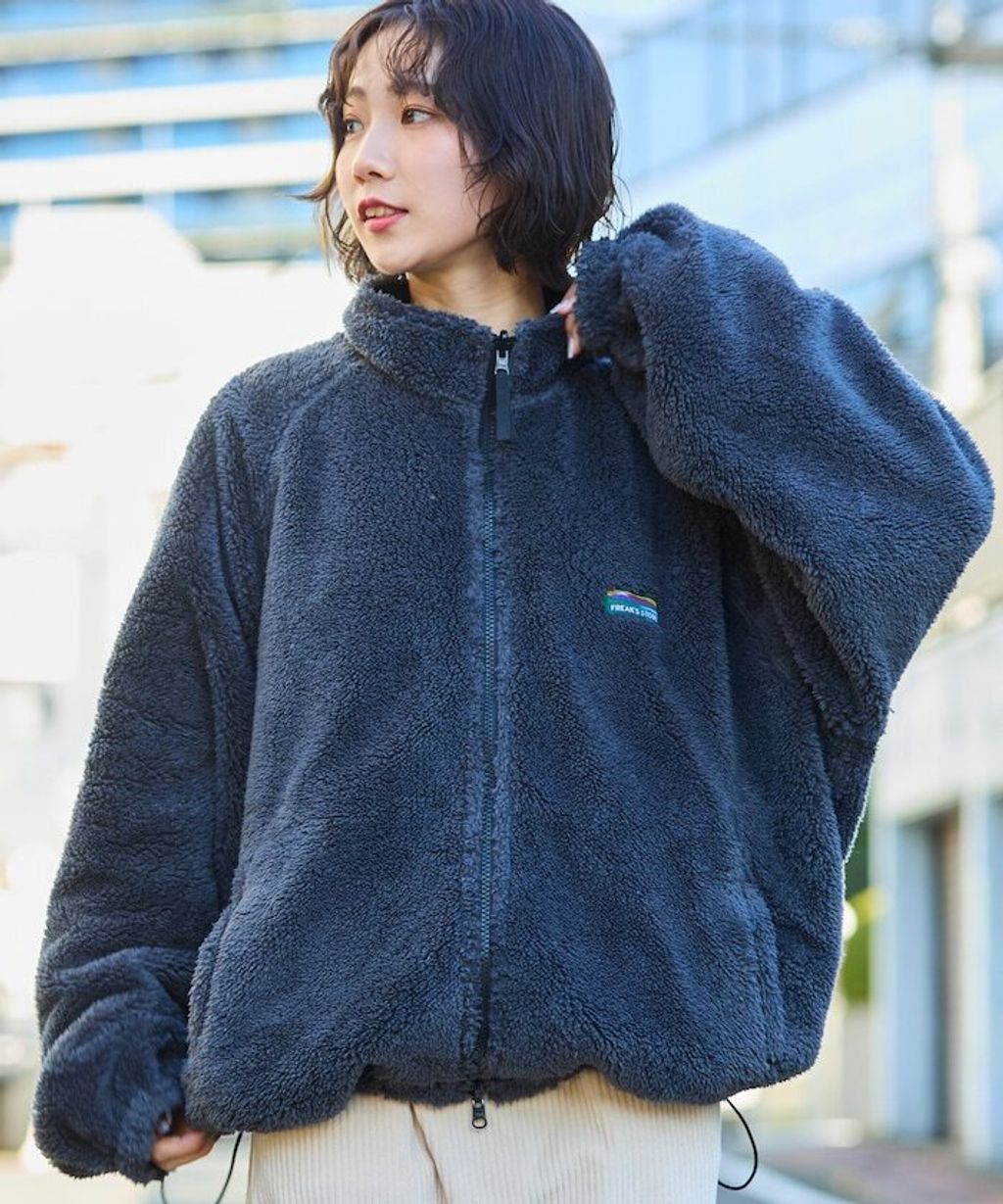 FREAKS STORE 寬鬆版型尼龍x刷毛雙面穿立領夾克_43