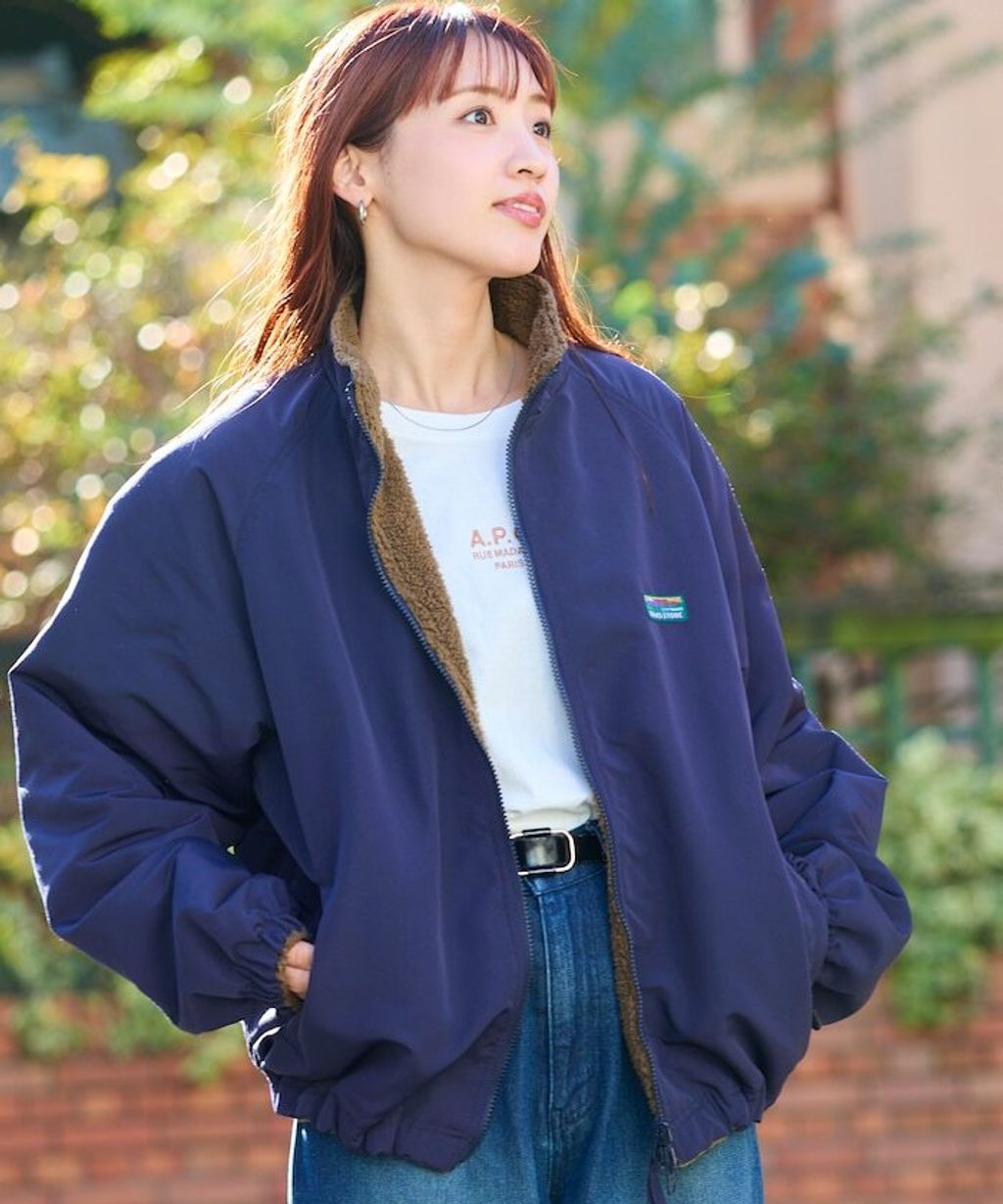 FREAKS STORE 寬鬆版型尼龍x刷毛雙面穿立領夾克_51