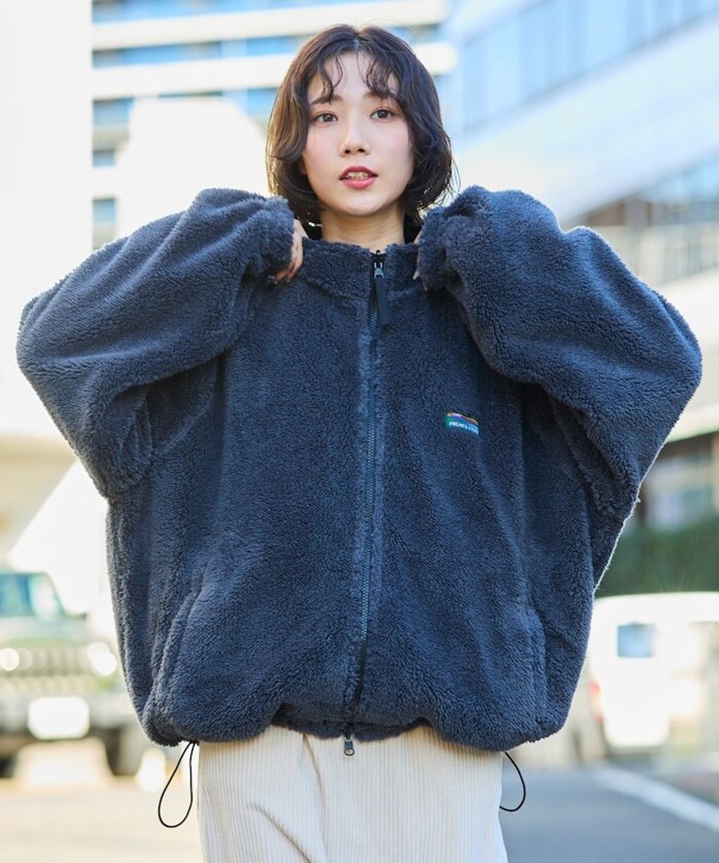 FREAKS STORE 寬鬆版型尼龍x刷毛雙面穿立領夾克_42